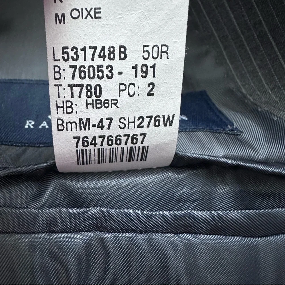 Ralph By Ralph Lauren Jacket Mens 50R Grey striped Wool Canada 3 Button